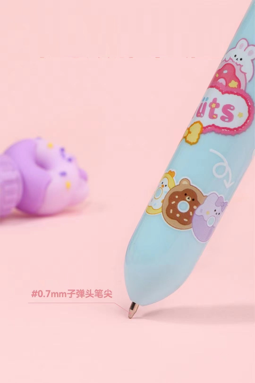 23012 DONUT 10-COLOR RETRACTABLE BALL PEN-36