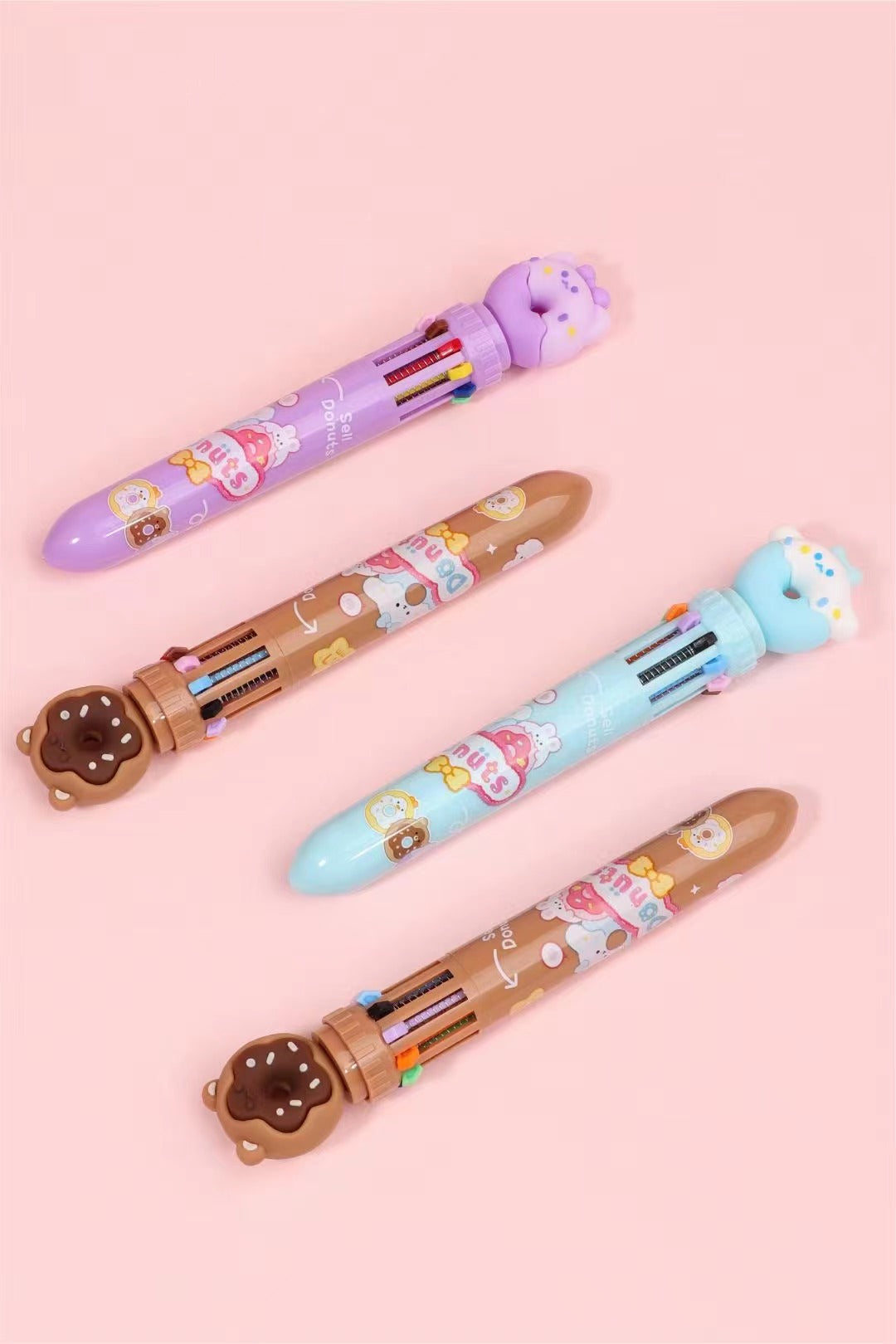 23012 DONUT 10-COLOR RETRACTABLE BALL PEN-36