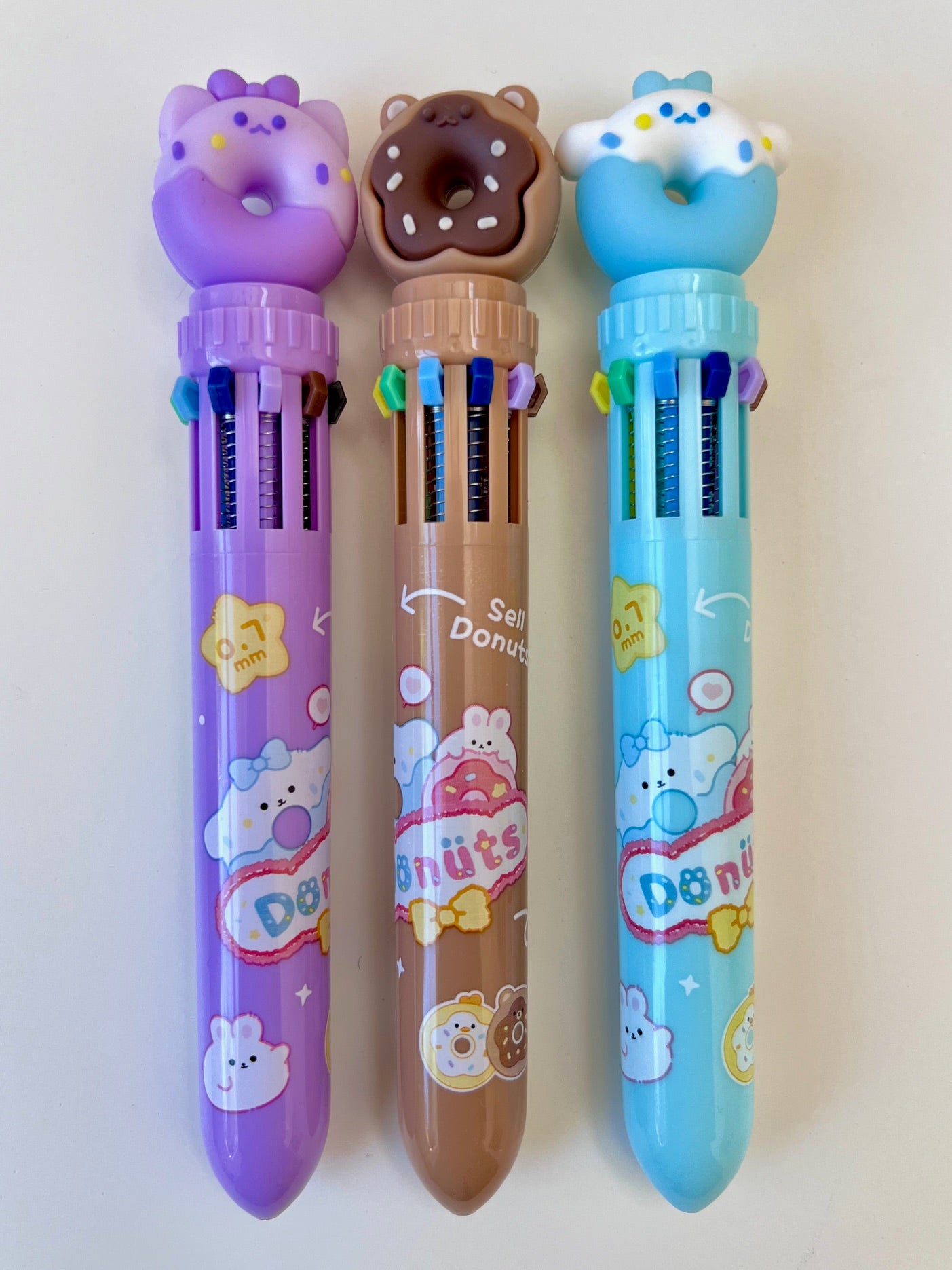 23012 DONUT 10-COLOR RETRACTABLE BALL PEN-36