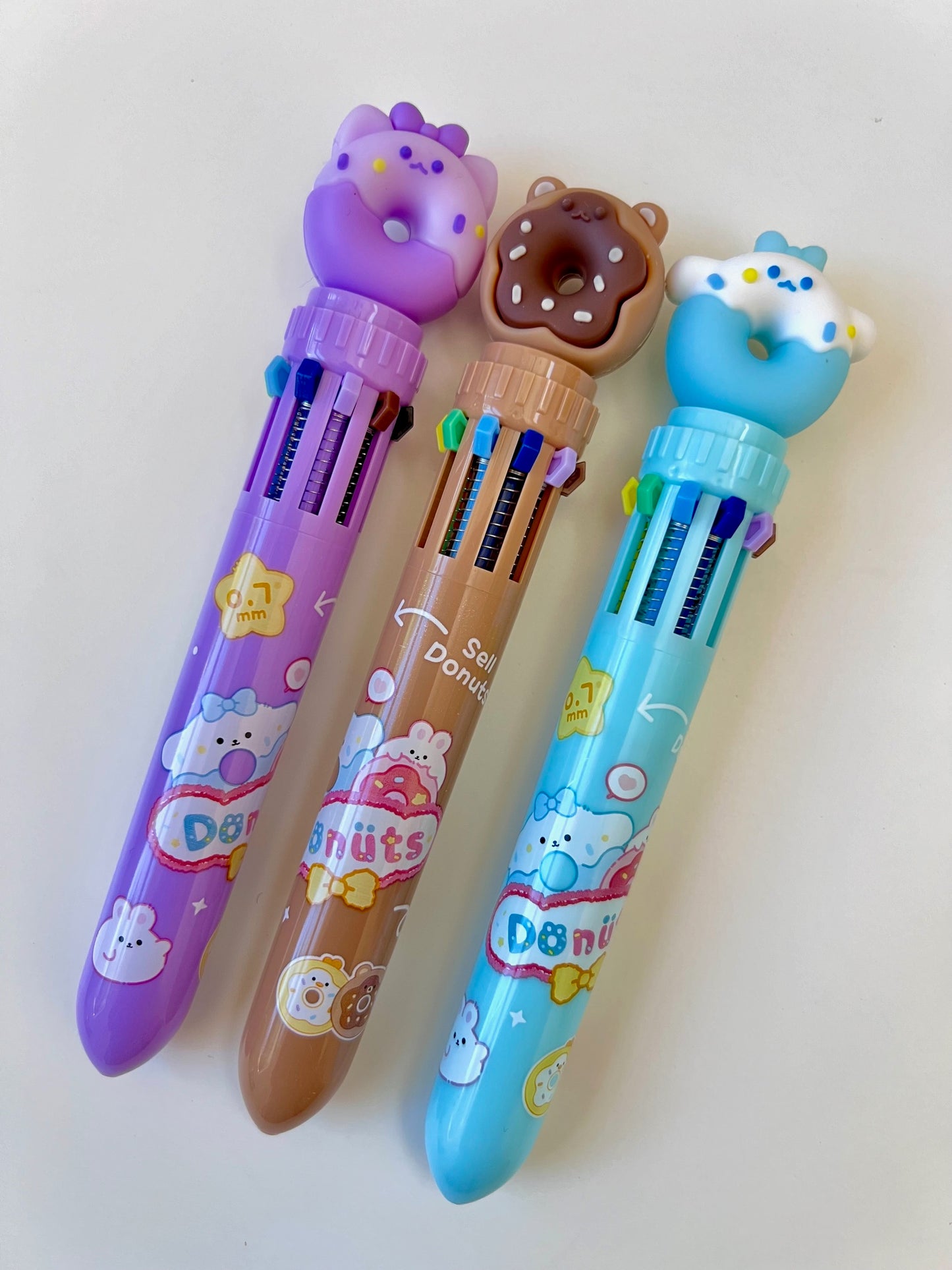 23012 DONUT 10-COLOR RETRACTABLE BALL PEN-36