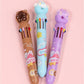 23012 DONUT 10-COLOR RETRACTABLE BALL PEN-36