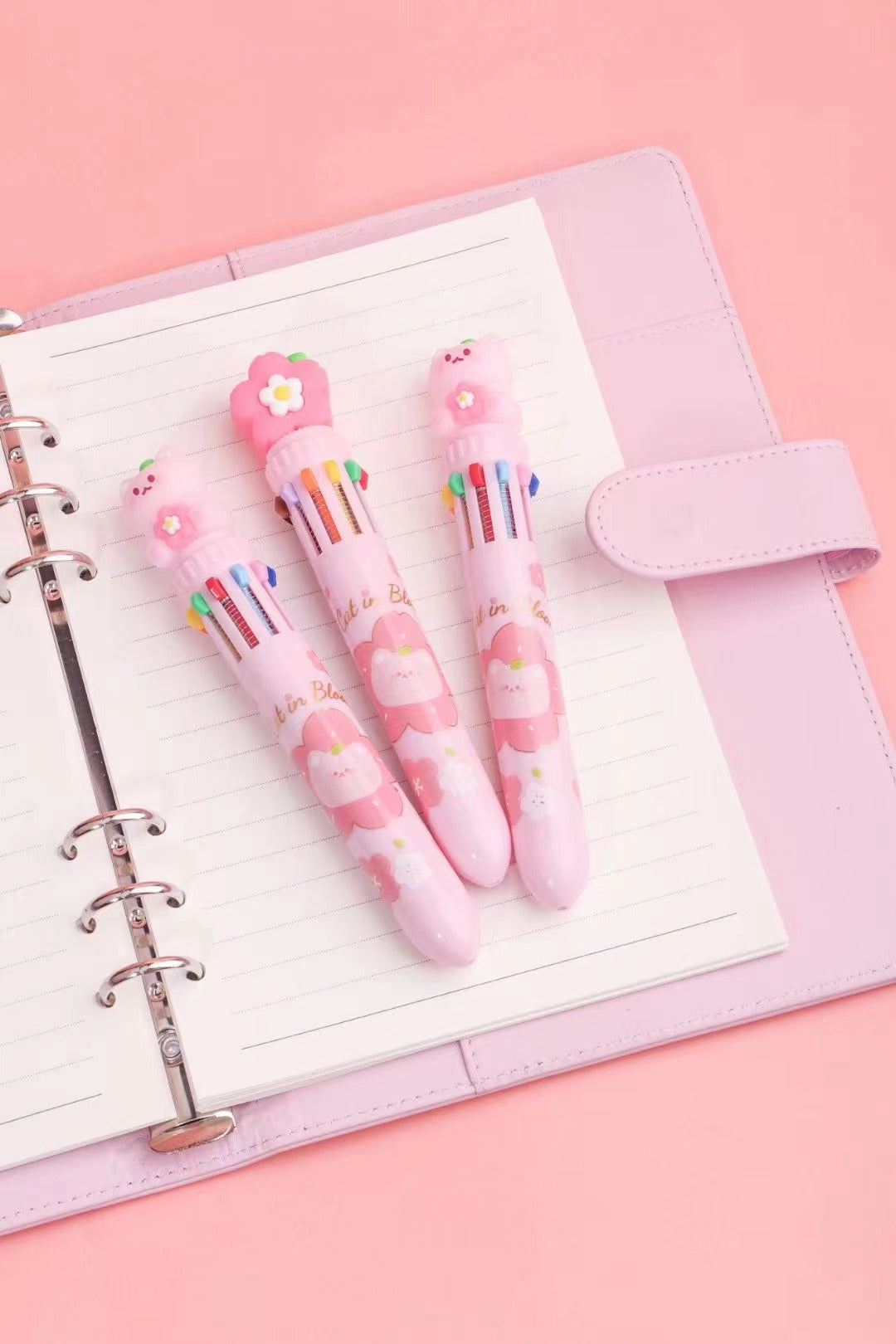 23013 SAKURA CAT 10-COLOR RETRACTABLE BALL PEN-36