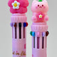 23013 SAKURA CAT 10-COLOR RETRACTABLE BALL PEN-36