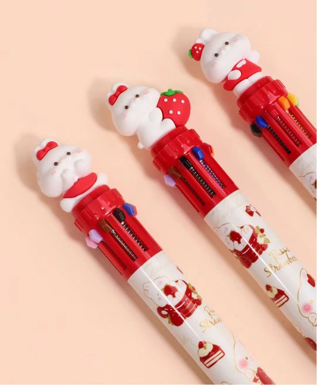 23014 RABBIT 10-COLOR RETRACTABLE BALL PEN-36