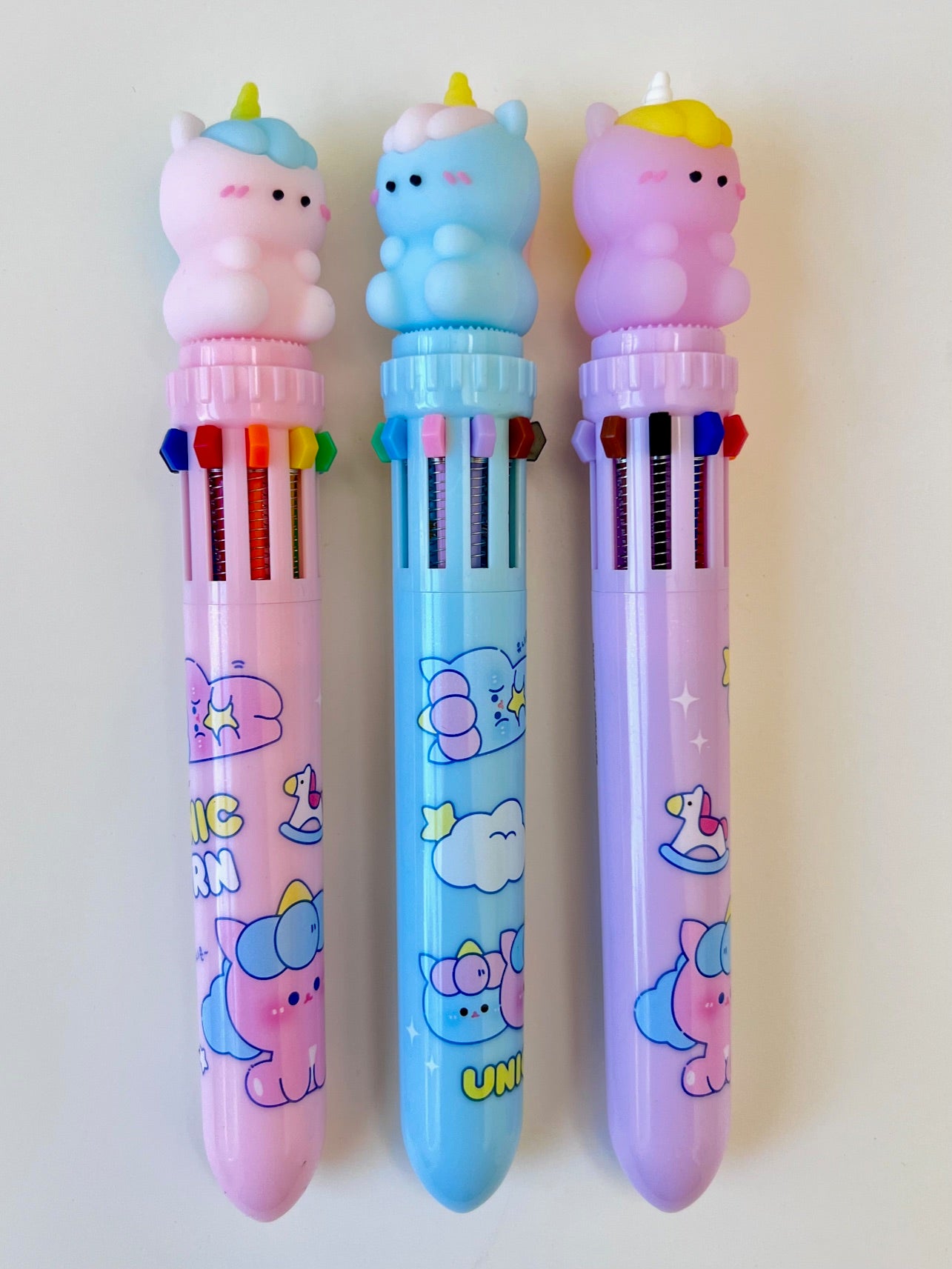 23015 UNICORN 10-COLOR RETRACTABLE BALL PEN-36