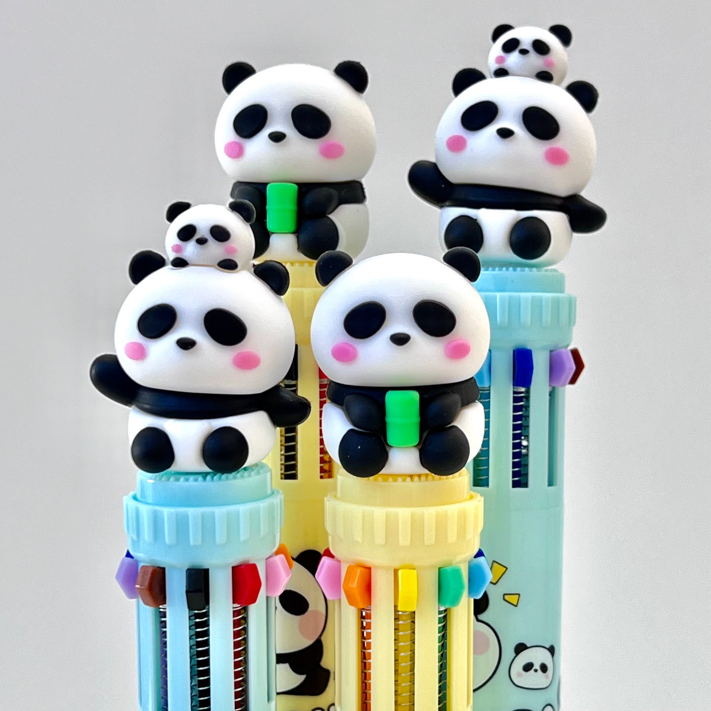 23016 PANDA 8-COLOR RETRACTABLE BALL PEN-36