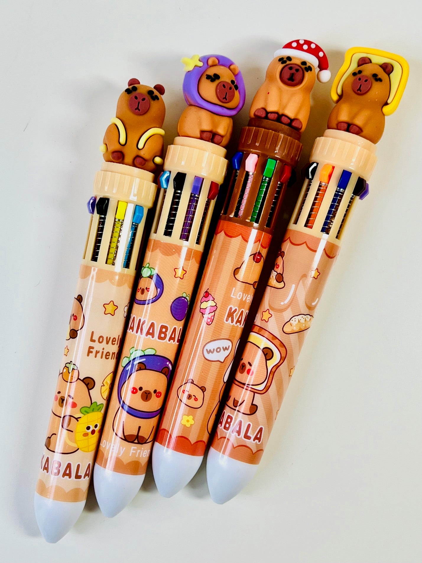 23018 CAPYBARA 10-COLOR RETRACTABLE BALL PEN-36