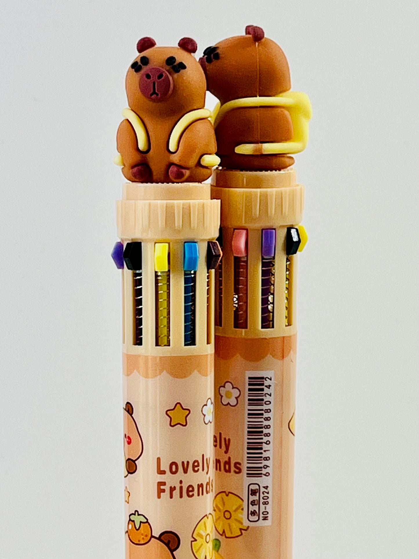 23018 CAPYBARA 10-COLOR RETRACTABLE BALL PEN-36