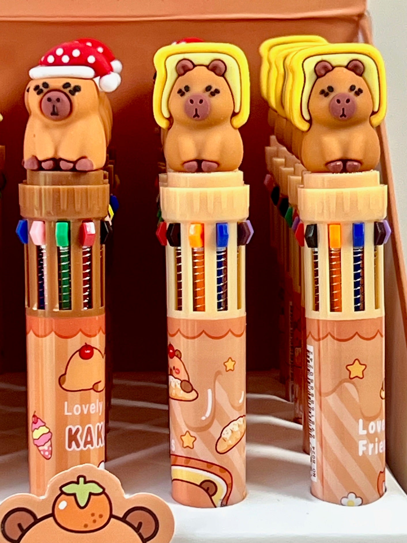 23018 CAPYBARA 10-COLOR RETRACTABLE BALL PEN-36