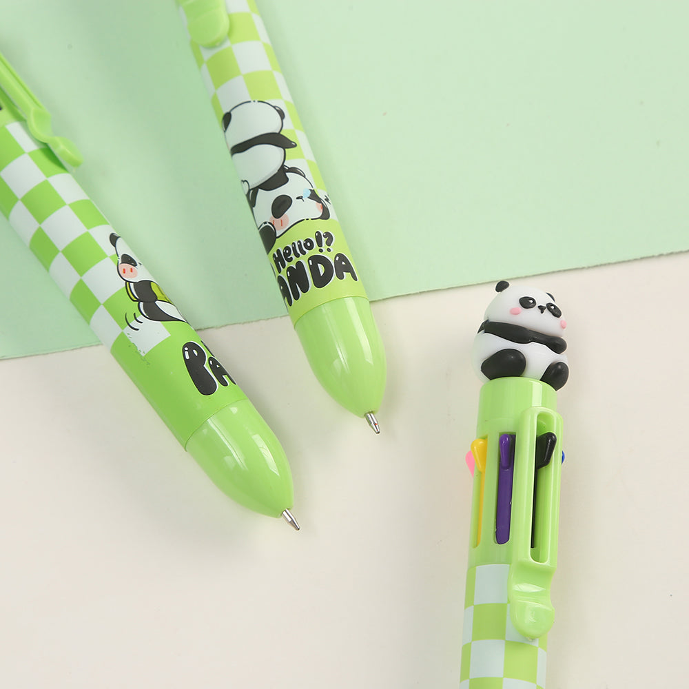 23023 PANDA 8-COLOR RETRACTABLE BALL PEN-24