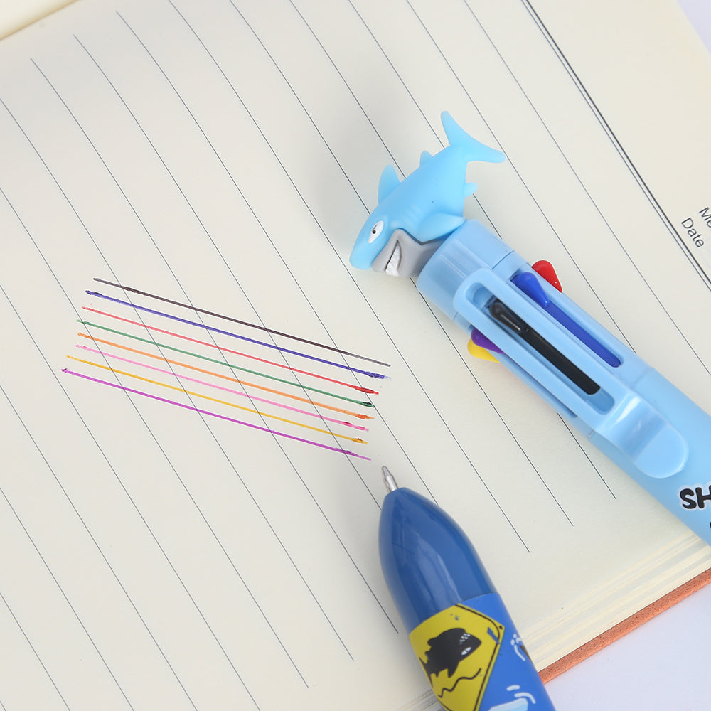 23024 SHARK 8-COLOR RETRACTABLE BALL PEN-24