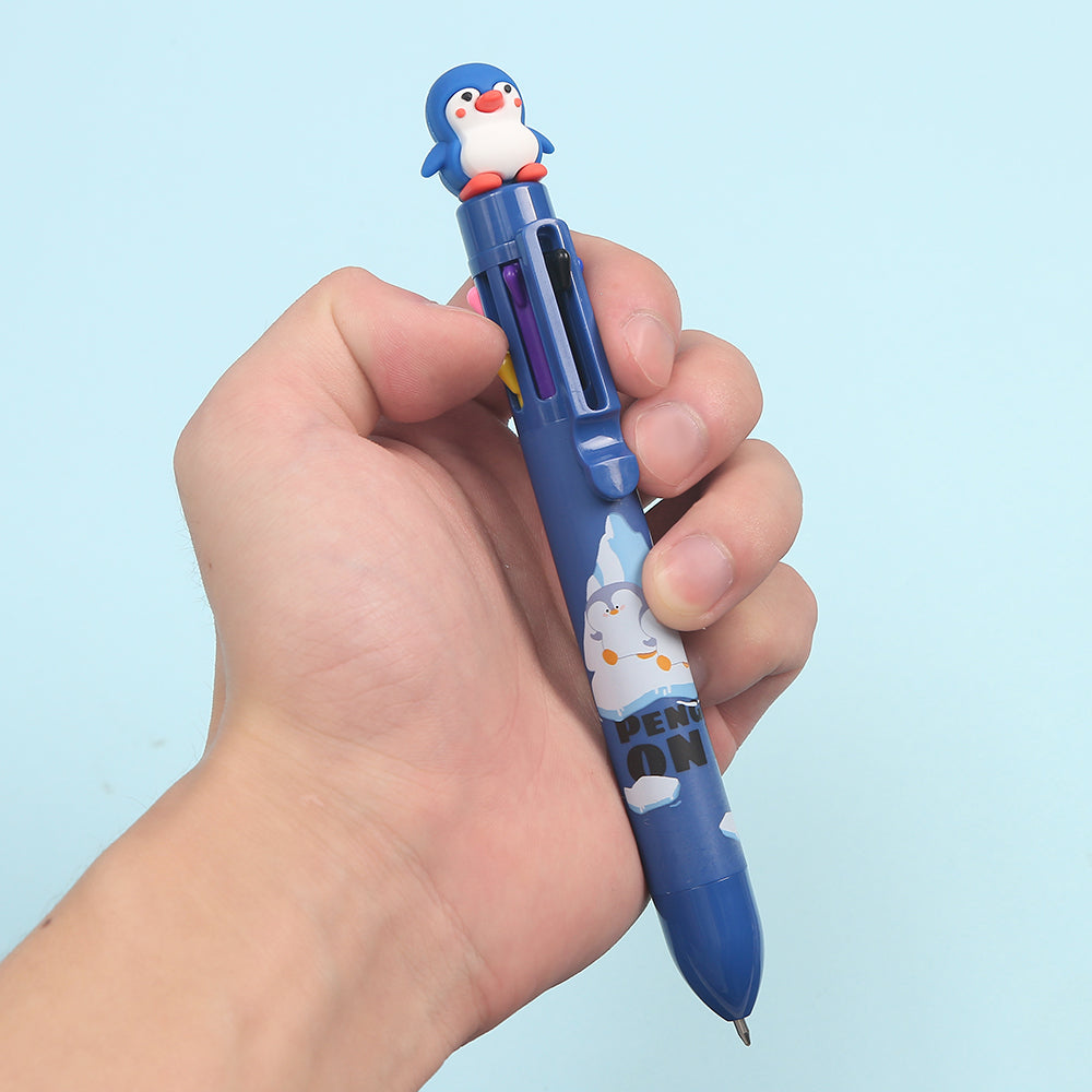 23025 PENGUIN 8-COLOR RETRACTABLE BALL PEN-24