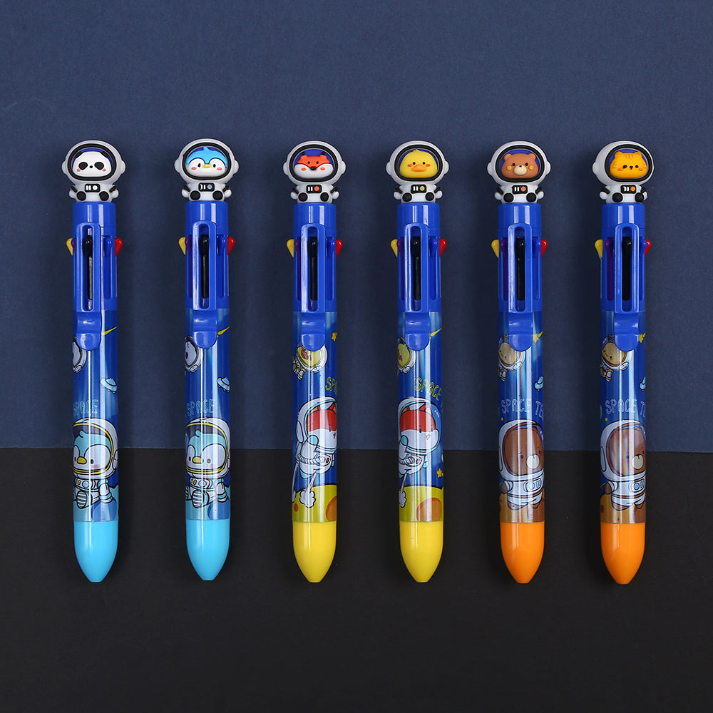 23026 SPACE TEAM 8-COLOR RETRACTABLE BALL PEN-24