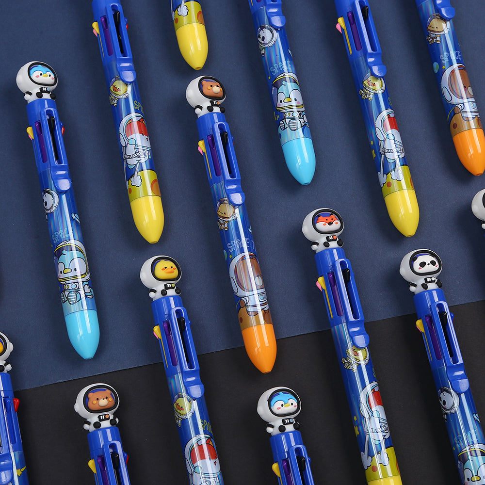 23026 SPACE TEAM 8-COLOR RETRACTABLE BALL PEN-24