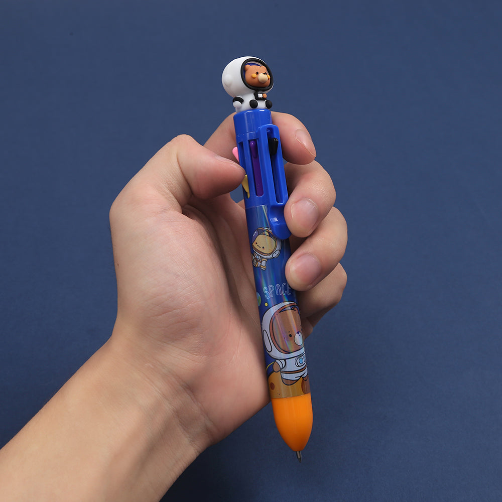 23026 SPACE TEAM 8-COLOR RETRACTABLE BALL PEN-24