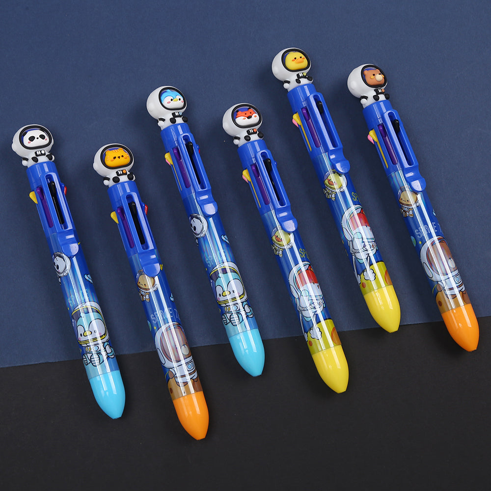 23026 SPACE TEAM 8-COLOR RETRACTABLE BALL PEN-24