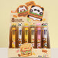 23027 ANIMAL BURGER 8-COLOR RETRACTABLE BALL PEN-24