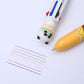 23027 ANIMAL BURGER 8-COLOR RETRACTABLE BALL PEN-24