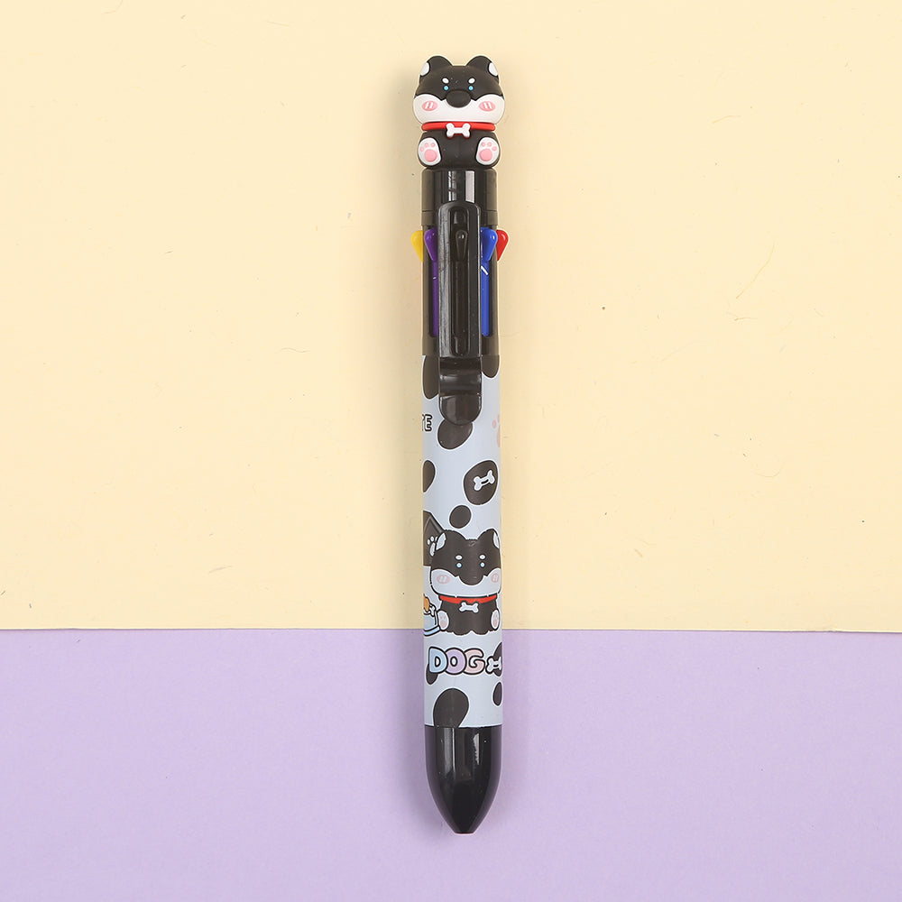 23028 DOG 8-COLOR RETRACTABLE BALL PEN-24