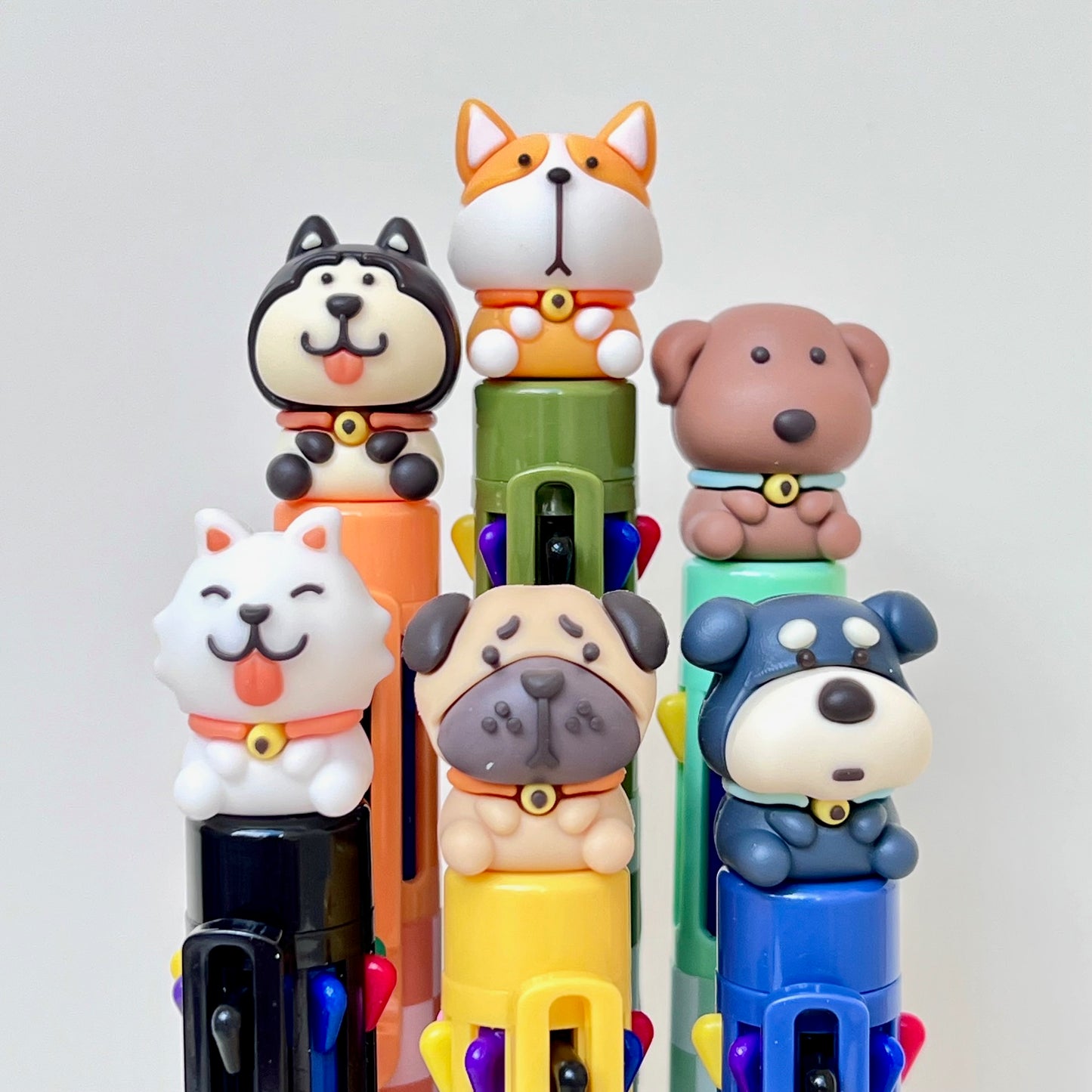 23029 Dog 8-Color Retractable Ball Pen-24