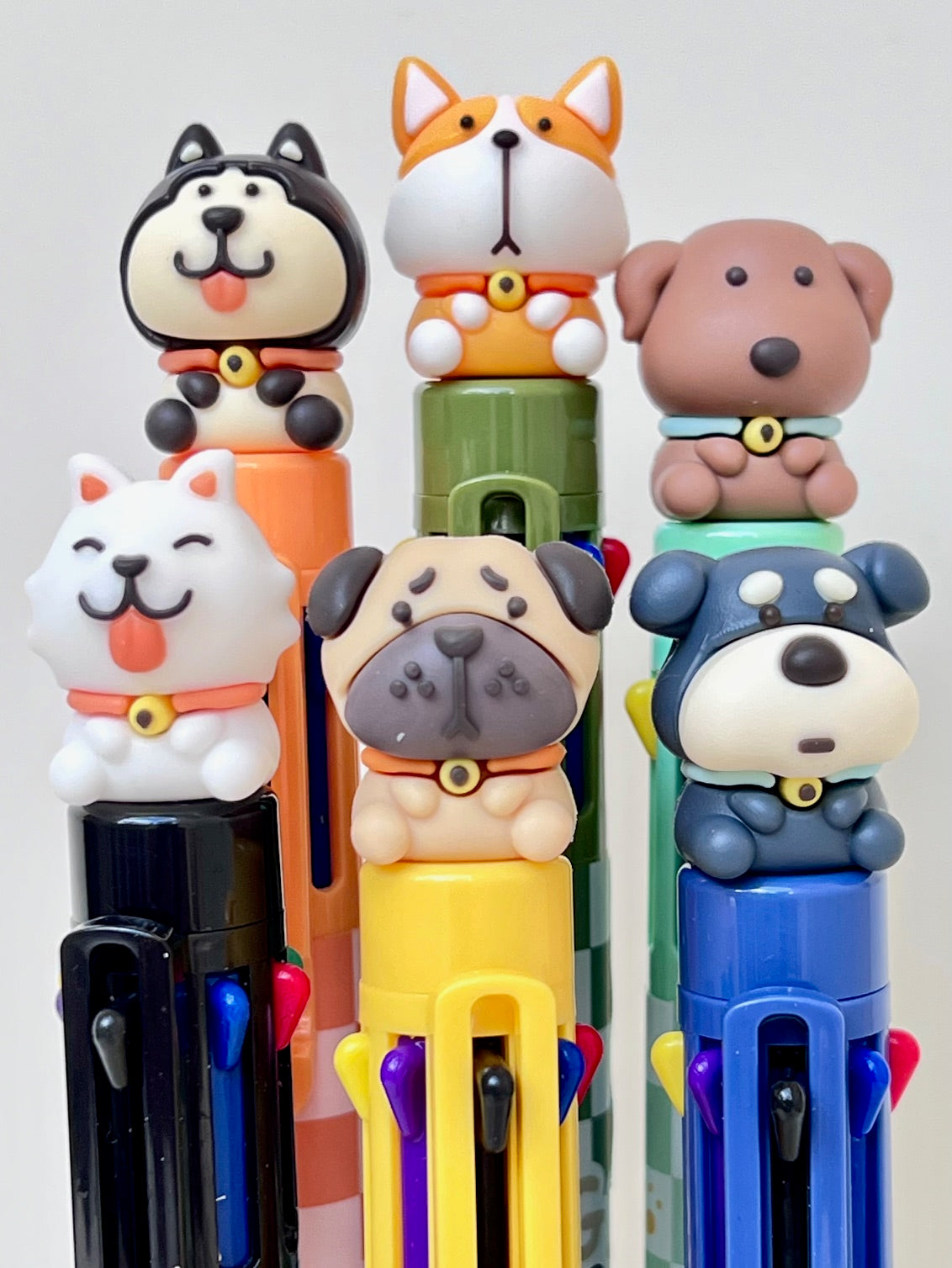 23029 Dog 8-Color Retractable Ball Pen-24