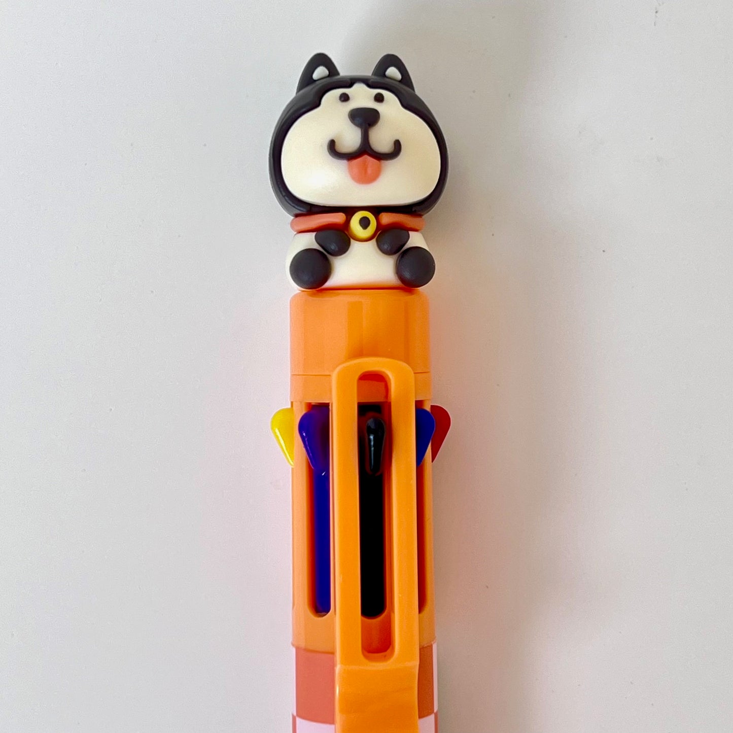 23029 Dog 8-Color Retractable Ball Pen-24