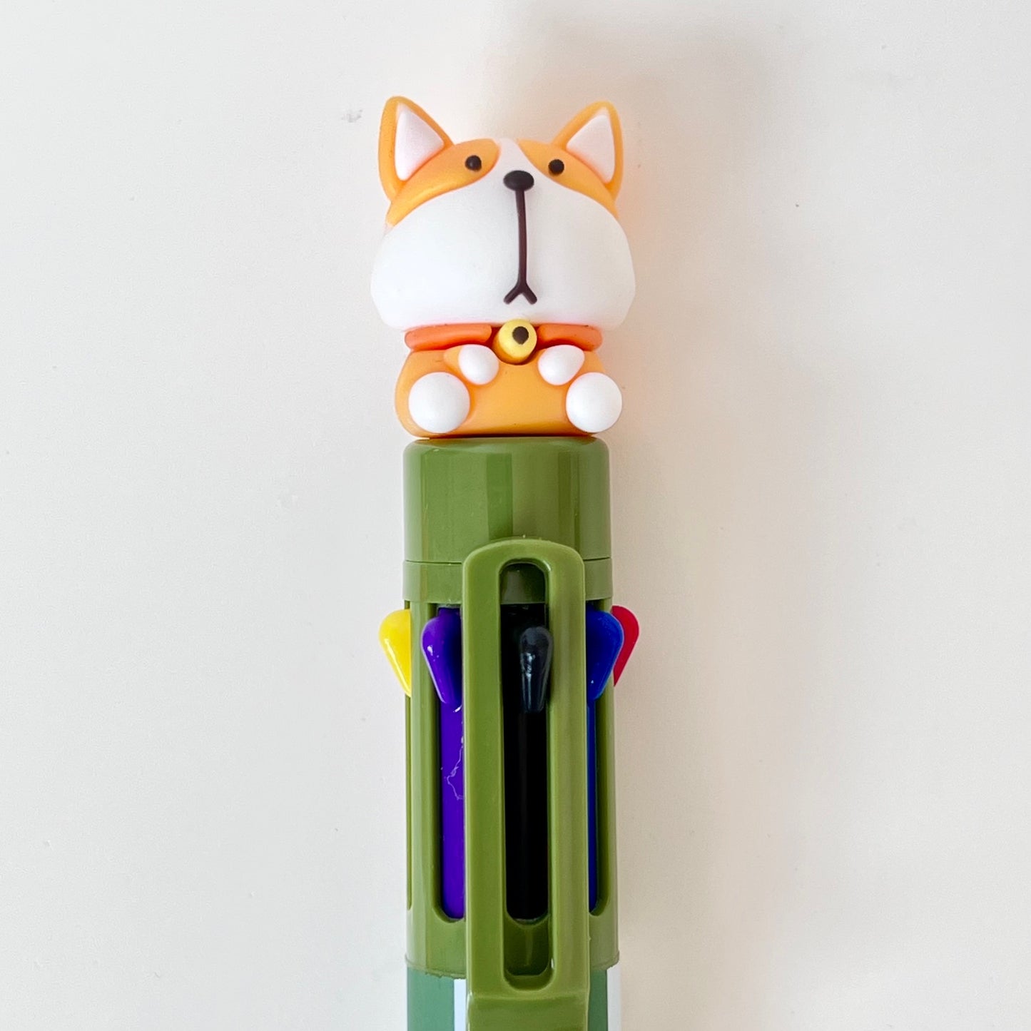 23029 Dog 8-Color Retractable Ball Pen-24