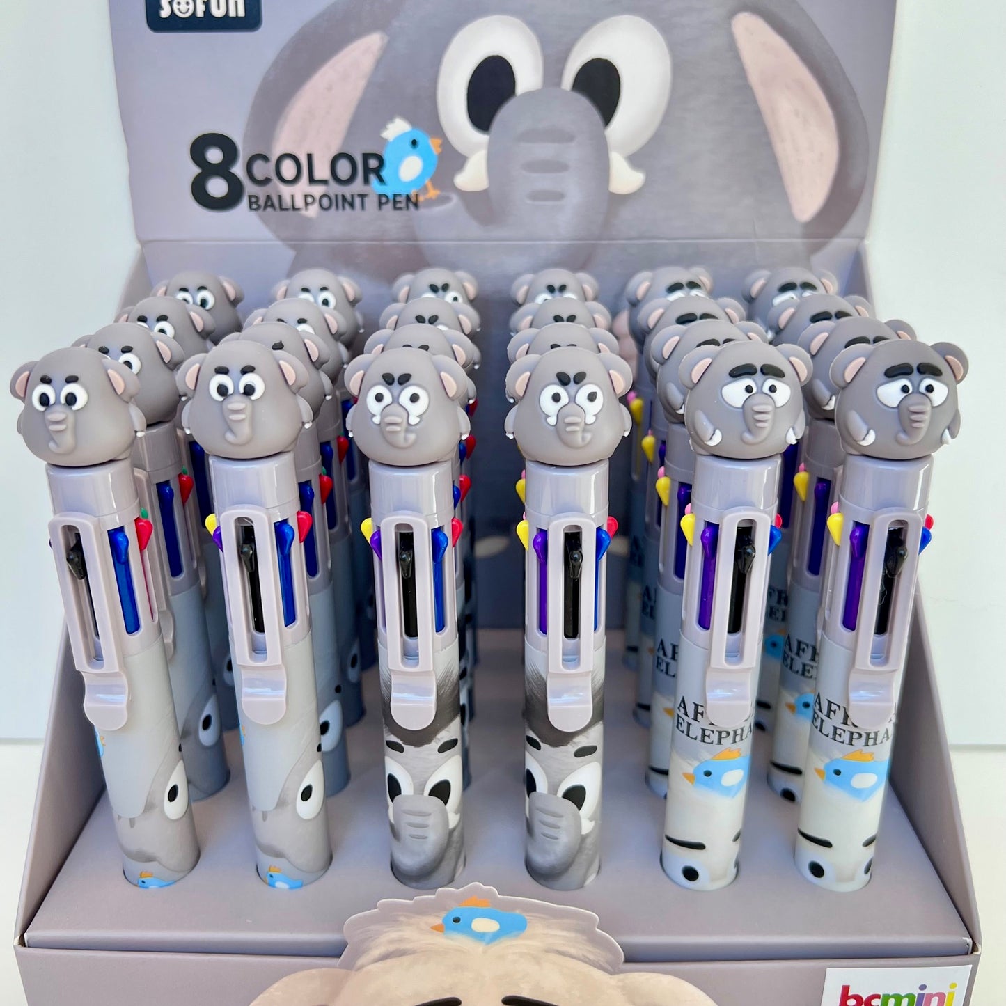 23031 Elephant 8-Color Retractable Ball Pen-24