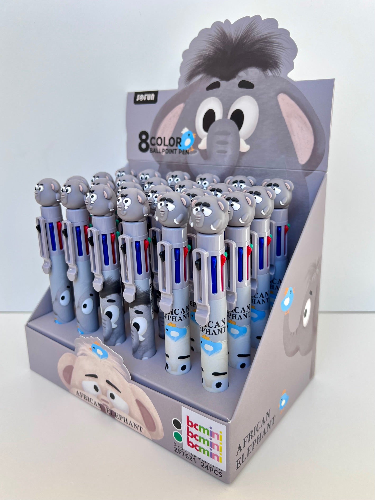 23031 Elephant 8-Color Retractable Ball Pen-24