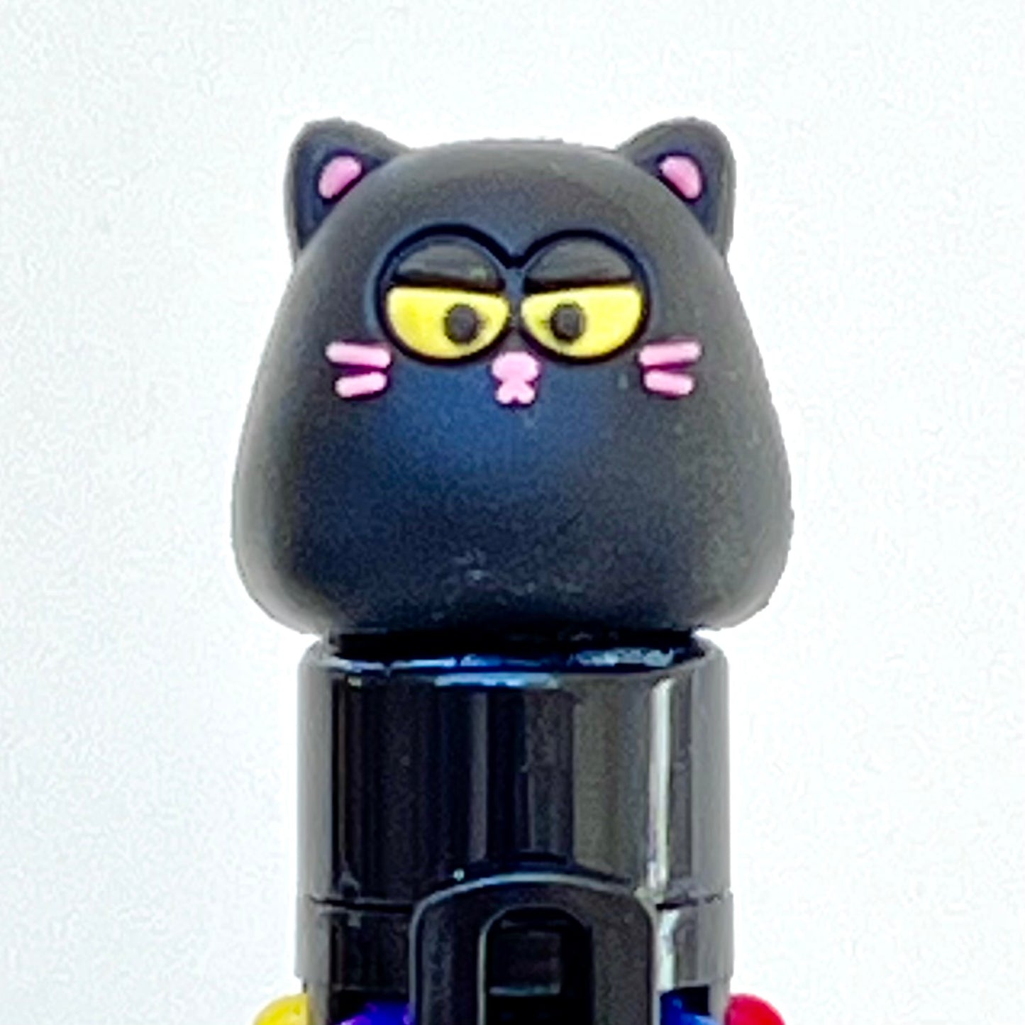 23032 Puffy Eye Cat 8-Color Retractable Ball Pen-24