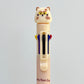 23032 Puffy Eye Cat 8-Color Retractable Ball Pen-24