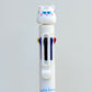 23032 Puffy Eye Cat 8-Color Retractable Ball Pen-24
