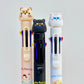 23032 Puffy Eye Cat 8-Color Retractable Ball Pen-24