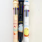 23032 Puffy Eye Cat 8-Color Retractable Ball Pen-24