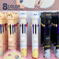 23032 Puffy Eye Cat 8-Color Retractable Ball Pen-24