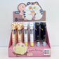 23032 Puffy Eye Cat 8-Color Retractable Ball Pen-24
