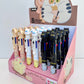 23032 Puffy Eye Cat 8-Color Retractable Ball Pen-24