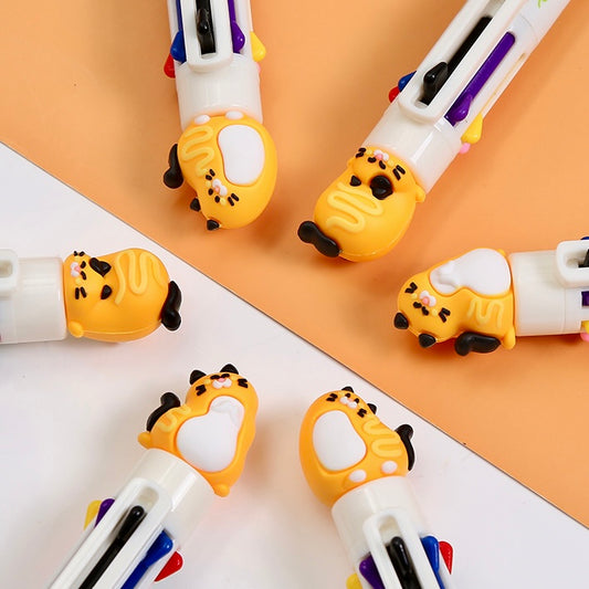 23033 Hot Dog Cats 8-Color Retractable Ball Pen-24