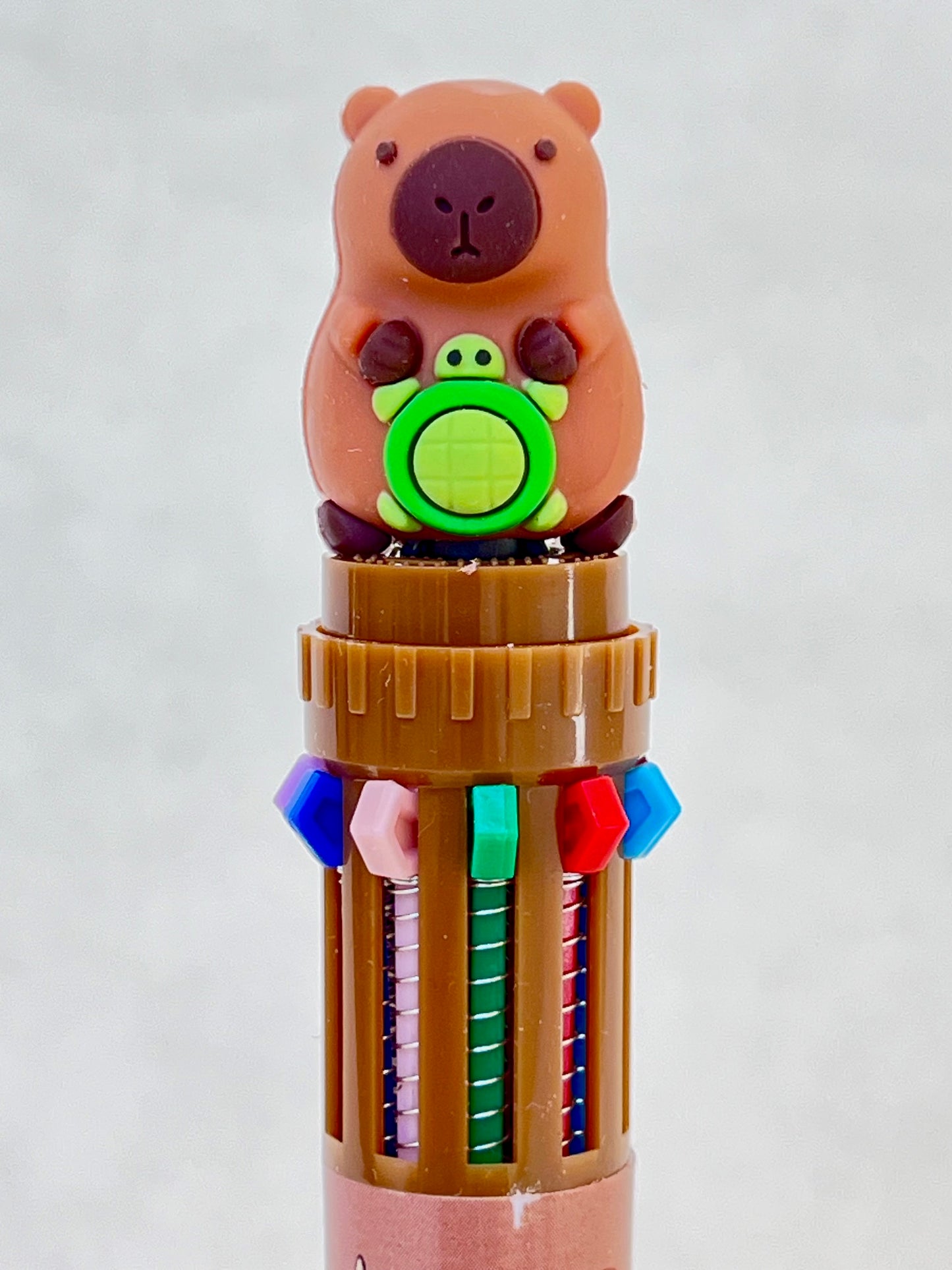 23034 Capybara 10-Color Retractable Ball Pen-36