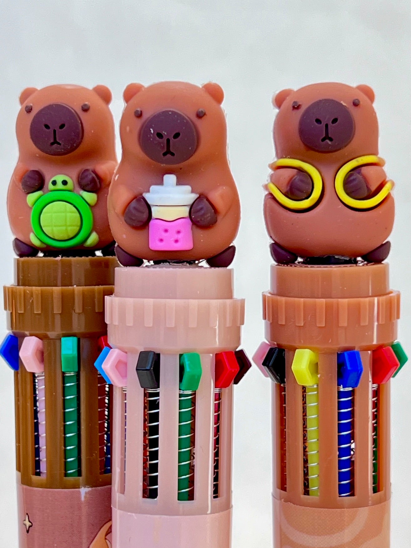 23034 Capybara 10-Color Retractable Ball Pen-36
