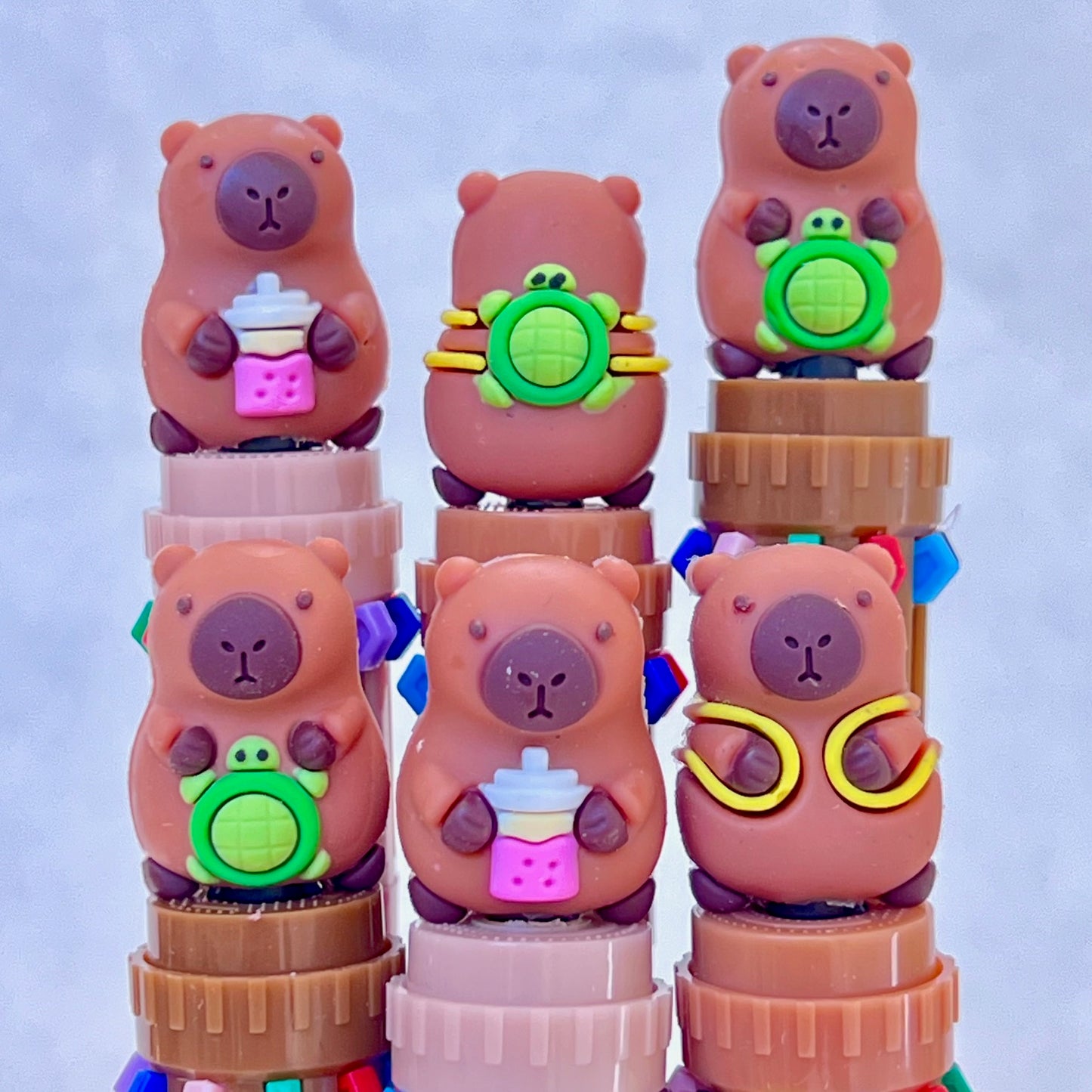 23034 Capybara 10-Color Retractable Ball Pen-36