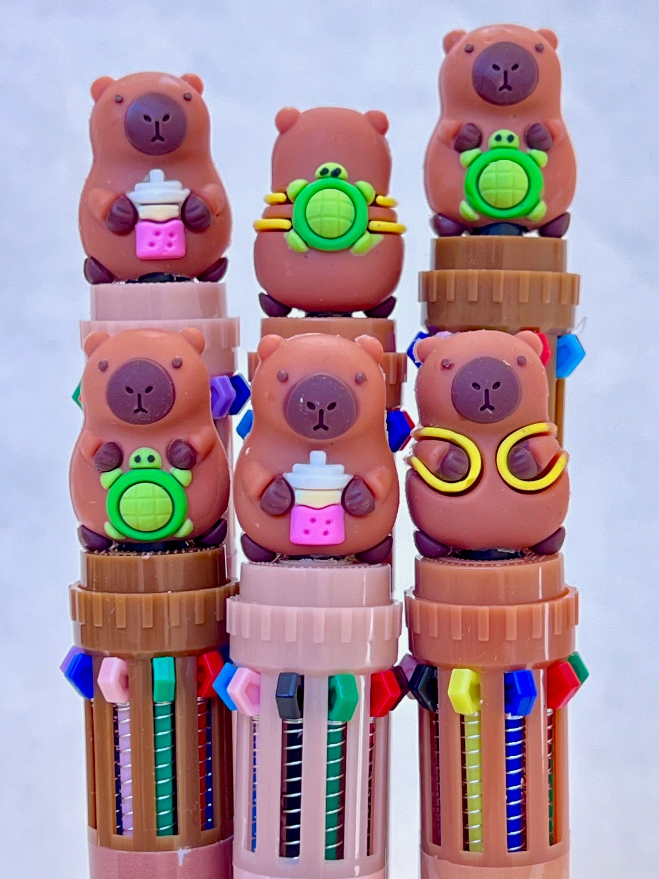 23034 Capybara 10-Color Retractable Ball Pen-36