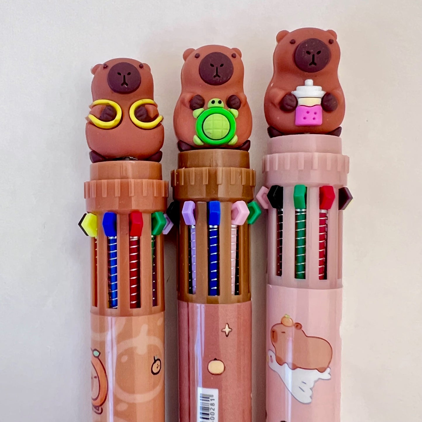 23034 Capybara 10-Color Retractable Ball Pen-36