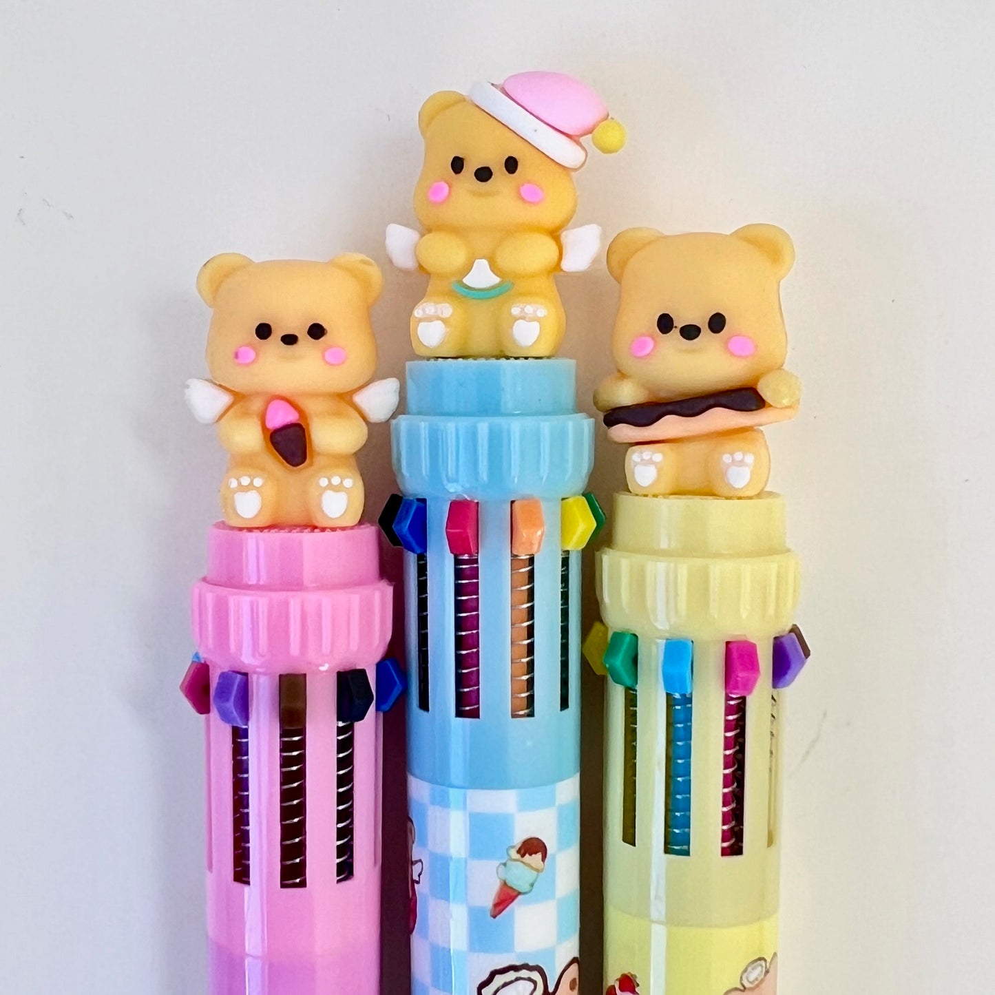 23036 Cute Bear 10-Color Retractable Ball Pen-36