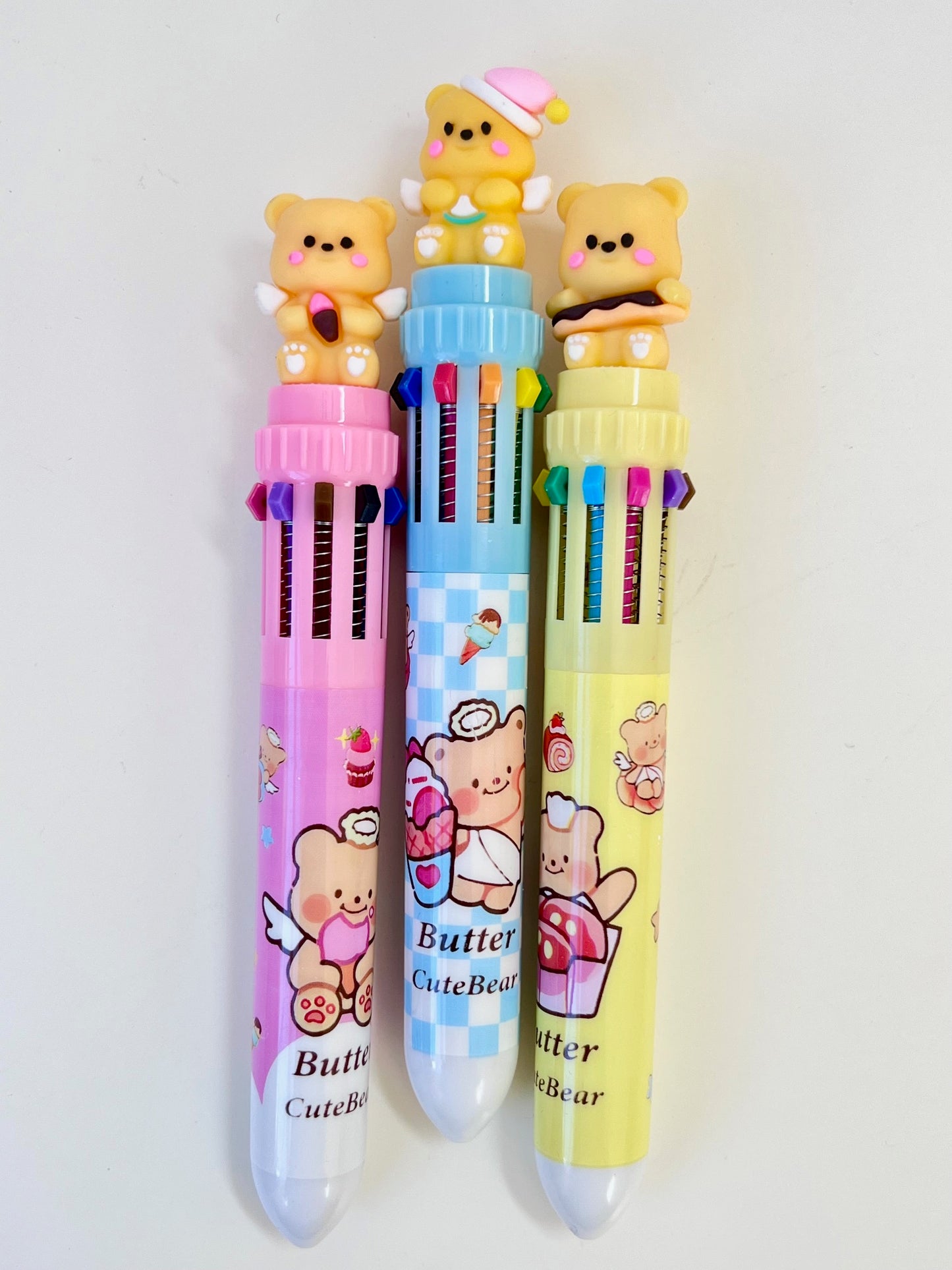23036 Cute Bear 10-Color Retractable Ball Pen-36