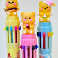 23036 Cute Bear 10-Color Retractable Ball Pen-36