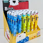 23037 White Dog Terrier 8-Color Retractable Ball Pen-24