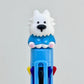 23037 White Dog Terrier 8-Color Retractable Ball Pen-24