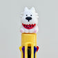 23037 White Dog Terrier 8-Color Retractable Ball Pen-24