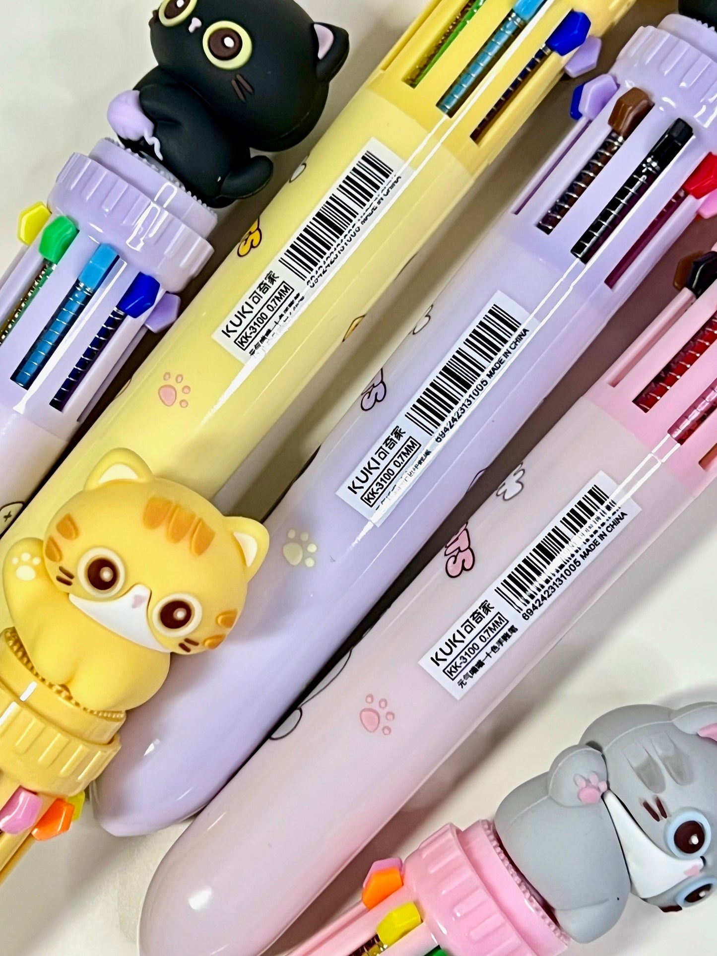 23038 Cats 10-Color Retractable Ball Pen-36